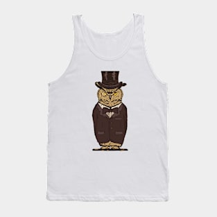 Suited Owl Tank Top